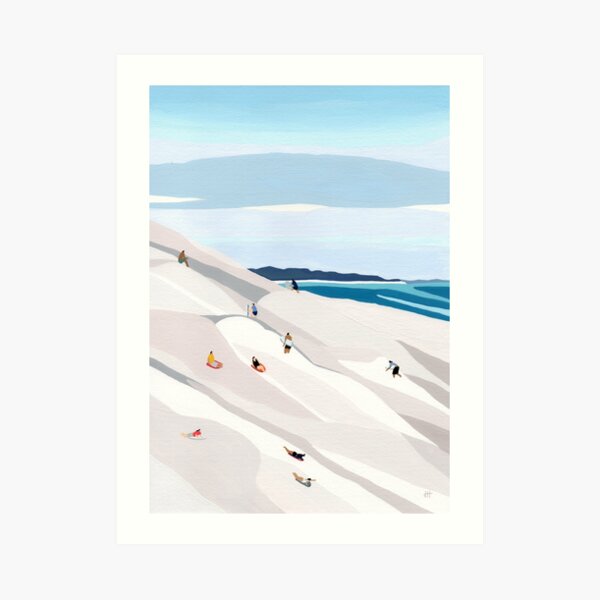 Sand dunes Art Print