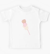 Süßer Pastell Dango Knödel (Bär, Katze, Hase) Kinder T-Shirt