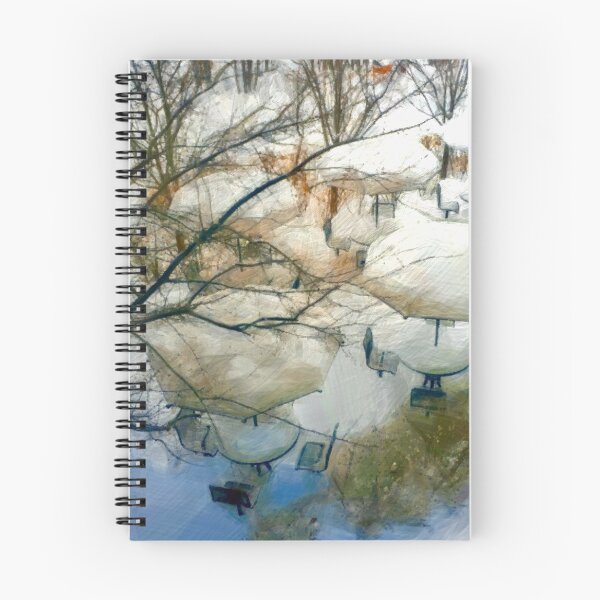 Item preview, Snowy outdoor café designed and sold by jeugenet.