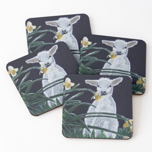 Item preview, spring lamb and daffodils designed and sold by angipangi7.