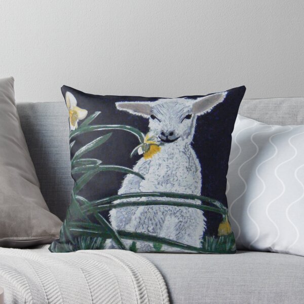 Item preview, spring lamb and daffodils designed and sold by angipangi7.