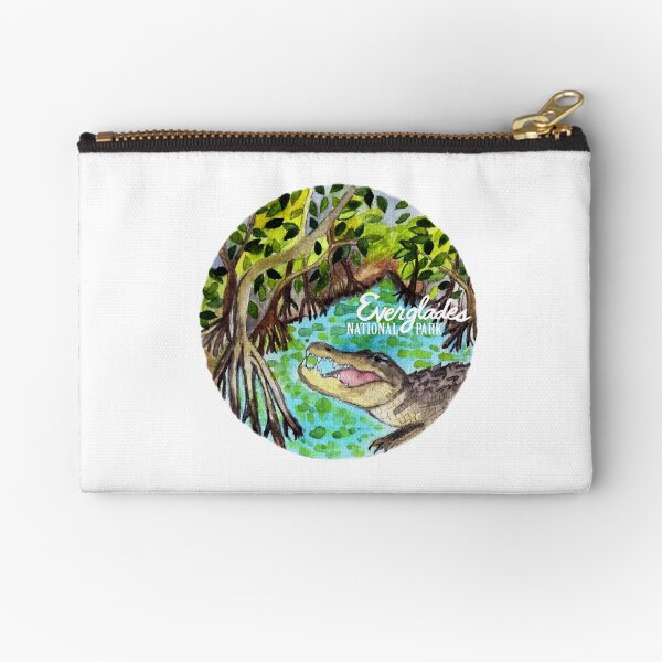 Everglades National Park Watercolor Zipper Pouch