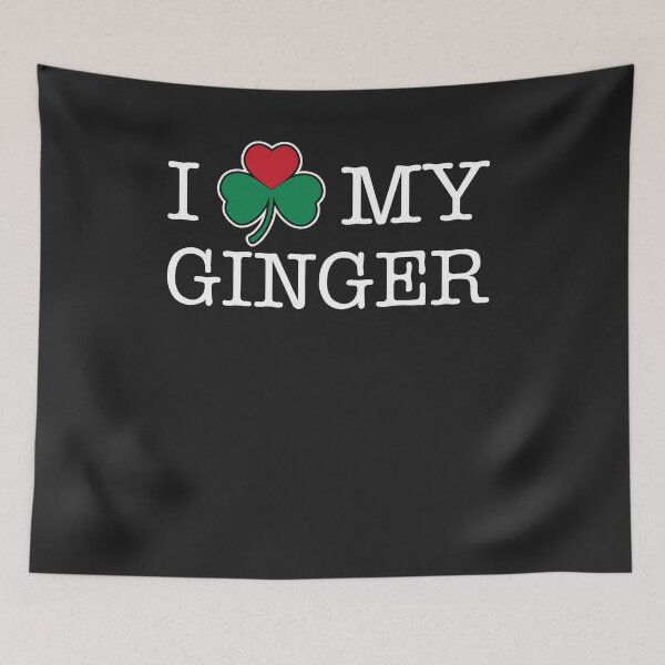 Item preview, I Heart My Ginger St Patricks Day Clover Shamrock designed and sold by hadleydesigns.