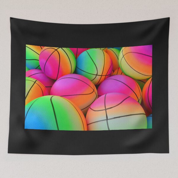 Item preview, Colorful basketballs designed and sold by David Lee Thompson.
