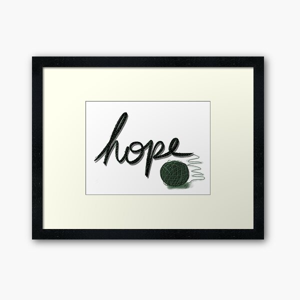 Hope in the Unraveled Framed Art Print