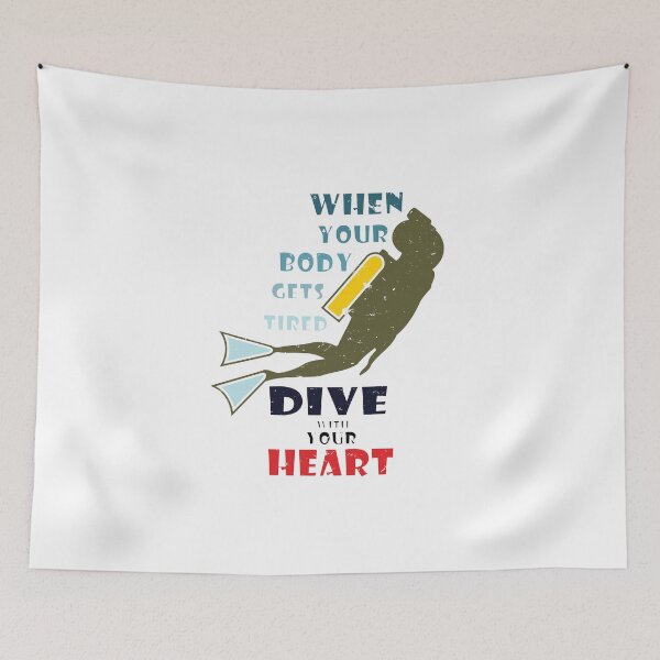 Item preview, Dive with your Heart - Scuba Diving - Diver designed and sold by AndiHK.