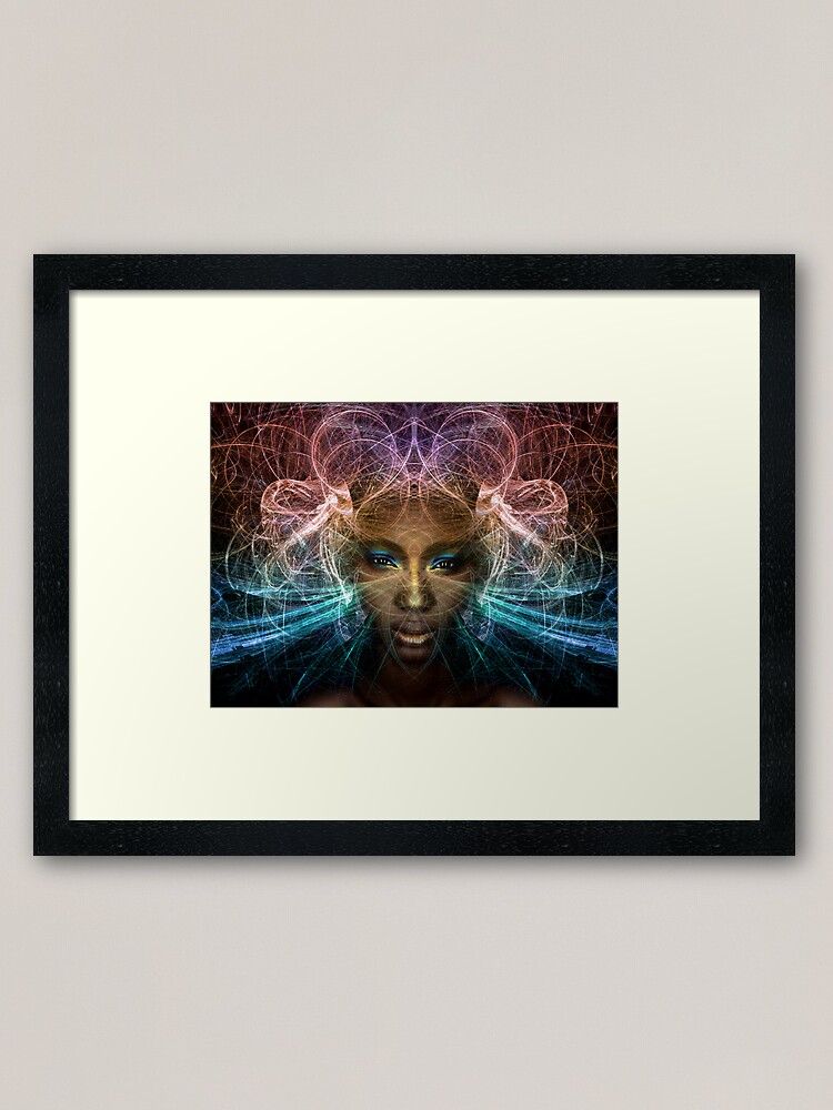 Alternate view of Isis goddess of rebirth and magic Framed Art Print