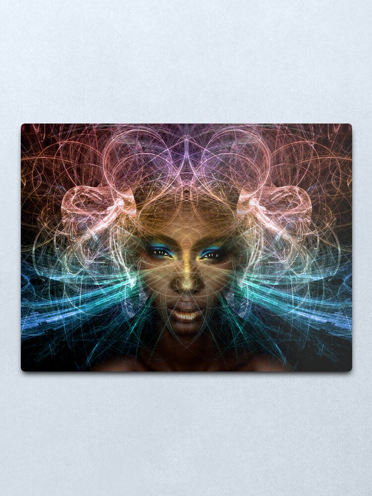 Alternate view of Isis goddess of rebirth and magic Metal Print