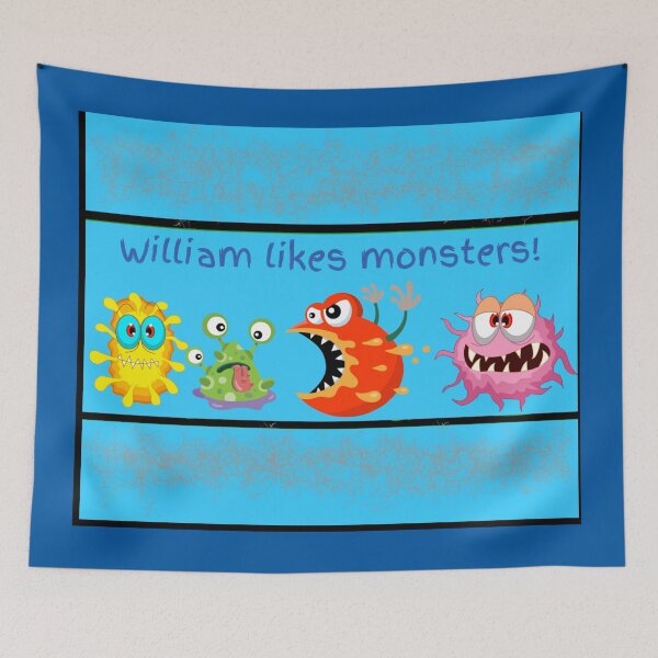 Item preview, William likes monsters!  designed and sold by Attiva.