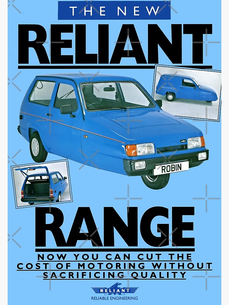 "RELIANT ROBIN" Poster by ThrowbackMotors | Redbubble