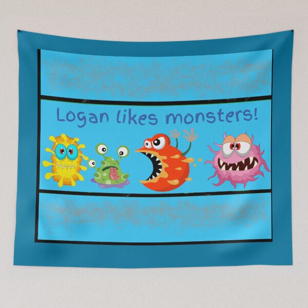 Item preview, Logan likes monsters!  designed and sold by Attiva.