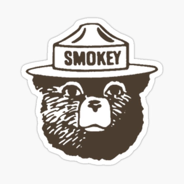 Smokey The Bear - Forest Fire Prevention Dope Sticker.