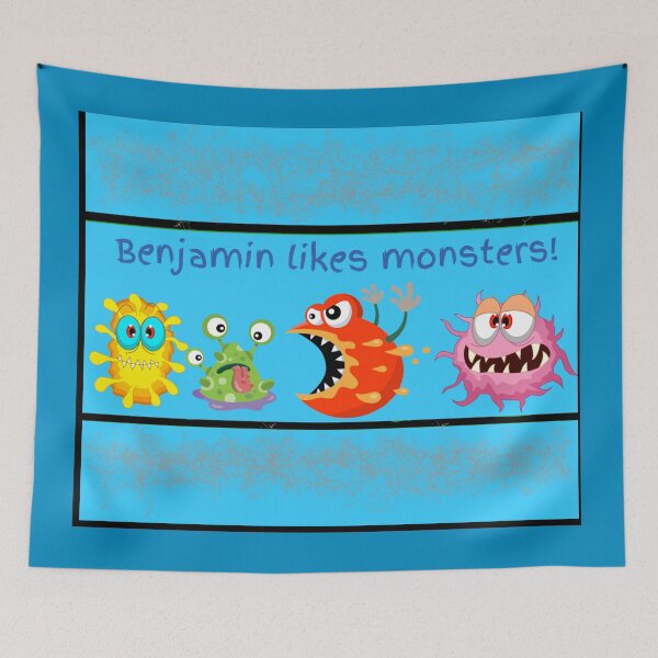 Item preview, Benjamin likes monsters!  designed and sold by Attiva.