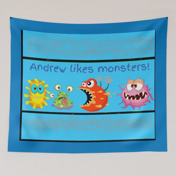 Item preview, Andrew likes monsters!  designed and sold by Attiva.