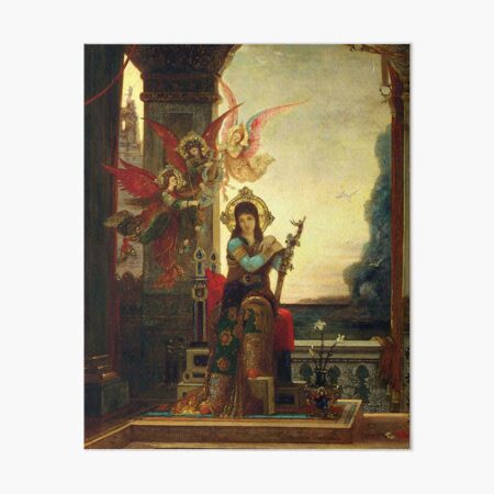 Gustave Moreau "Saint Cecilia and the Angels of Music" Art Board Print