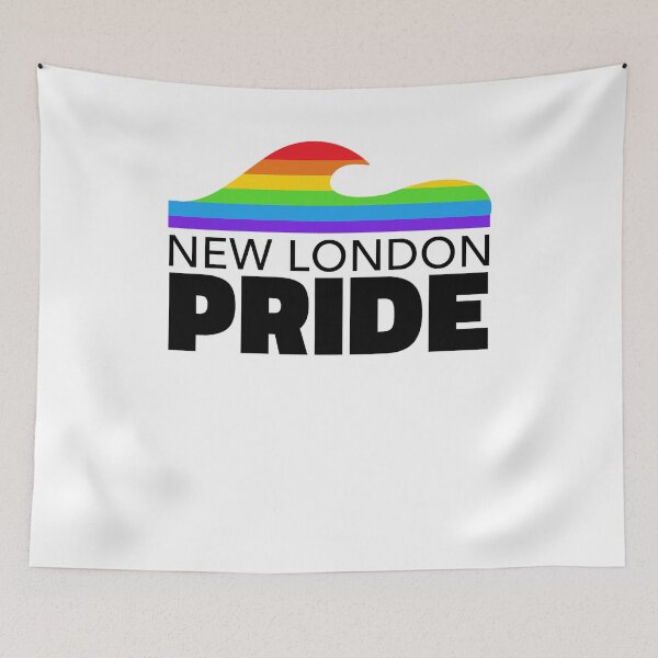 Item preview, New London Connecticut Gay Pride Shirt - New London Connecticut LGBT Rainbow Flag Shirt - New London Connecticut Gay Pride designed and sold by Galvanized.