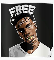 YNW Melly 'Free Melly' Poster