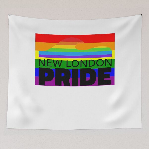 Item preview, New London Connecticut Gay Pride Shirt - New London Connecticut LGBT Rainbow Flag Shirt - New London Connecticut Gay Pride designed and sold by Galvanized.