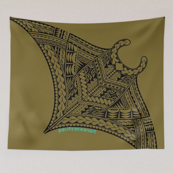 Item preview, BLACK MANTARAY designed and sold by pacificoceanart.