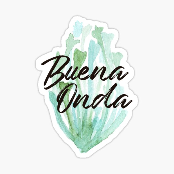 Vista previa del artículo con la obra «Buena Onda», diseñado y vendido por didijuca.