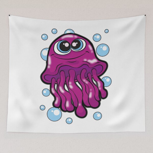 Item preview, HAPPY JELLYFISH tentacle Medusa cnidaria Gift designed and sold by Moonpie90.