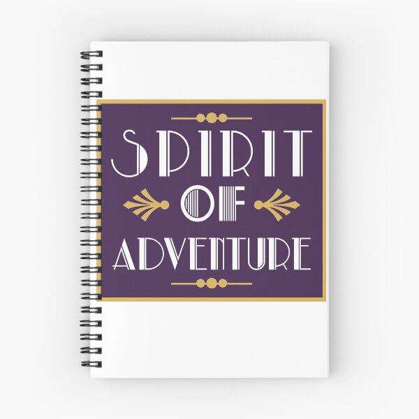 Item preview, spirit of adventure,text design,simple repeatable pattern,white writings,architecture font used,art deco sign,fusion features,art,vector design designed and sold by Urban Binge.