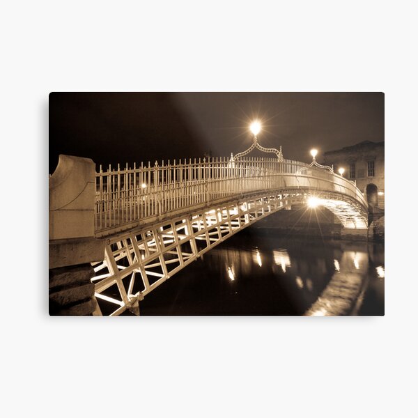 Item preview, Ha' Penny Bridge at night - Dublin designed and sold by sergio martin.