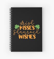 Irish Kisses Shamrock Kisses Spiral Notebook