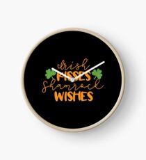 Irish Kisses Shamrock Kisses Clock