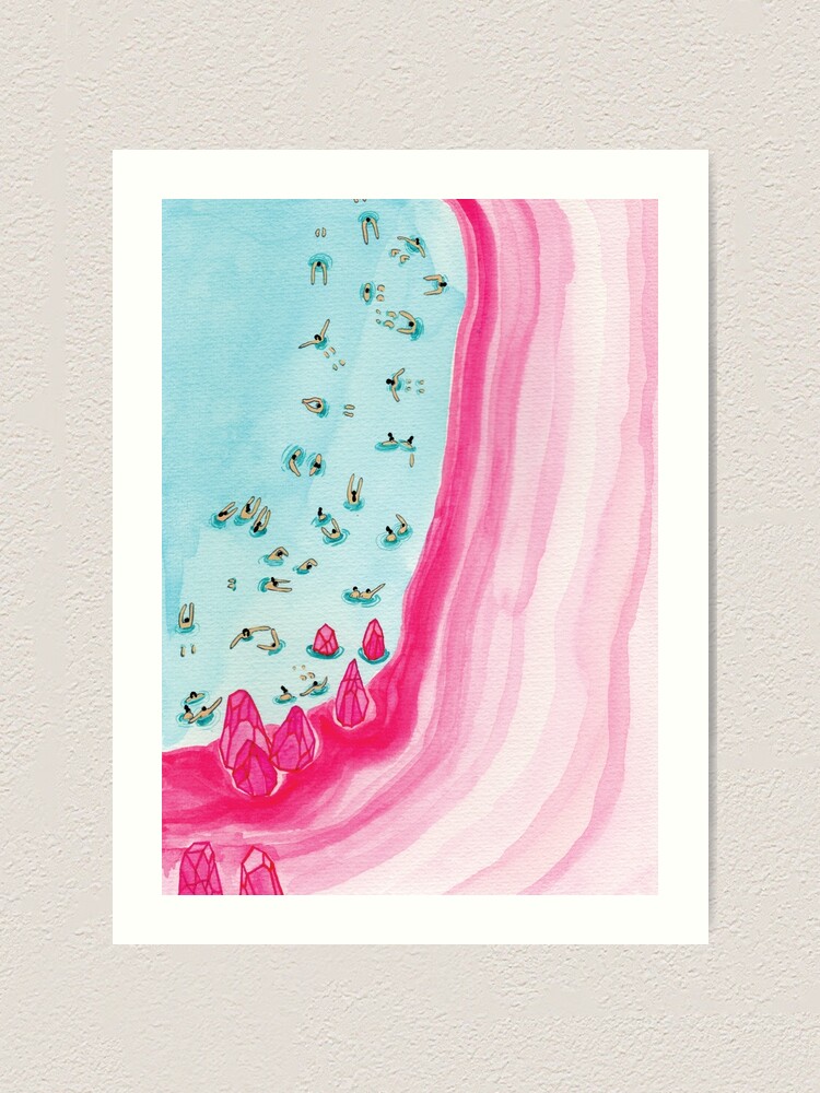 Alternate view of Pink beach Art Print