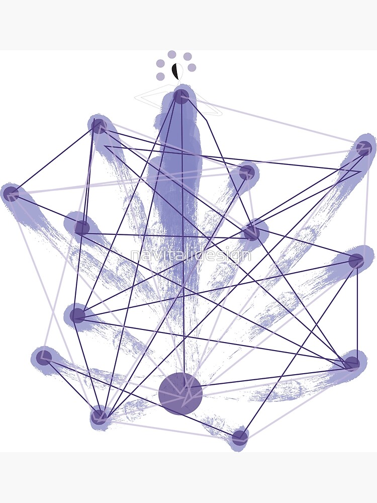 "Purple figure connections" Poster for Sale by navitalidesign Redbubble