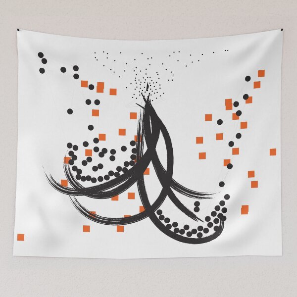 Item preview, Orange and black fashion dress "caviar" designed and sold by navitalidesign.