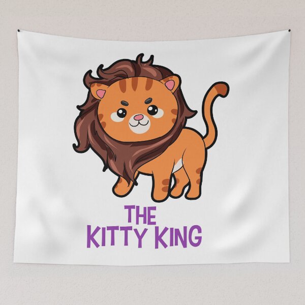 Item preview, The Kitty King Lion long mane wig cute cartoon designed and sold by Moonpie90.