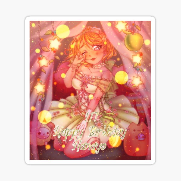 Item preview, hanayo birthday 2019 designed and sold by cherryspiice.