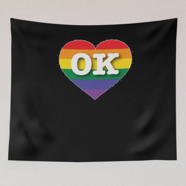 Item preview, Oklahoma Gay Pride Shirt - Oklahoma LGBT Rainbow Flag Shirt - Oklahoma Gay Pride designed and sold by Galvanized.