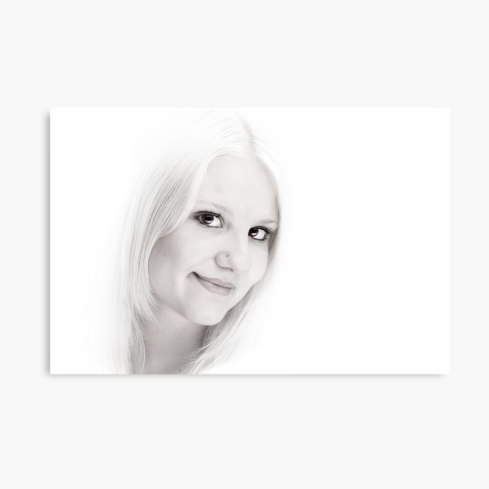 Caitlyn in High Key. Canvas Print