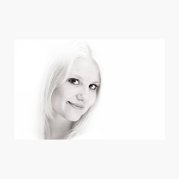 Caitlyn in High Key. Photographic Print