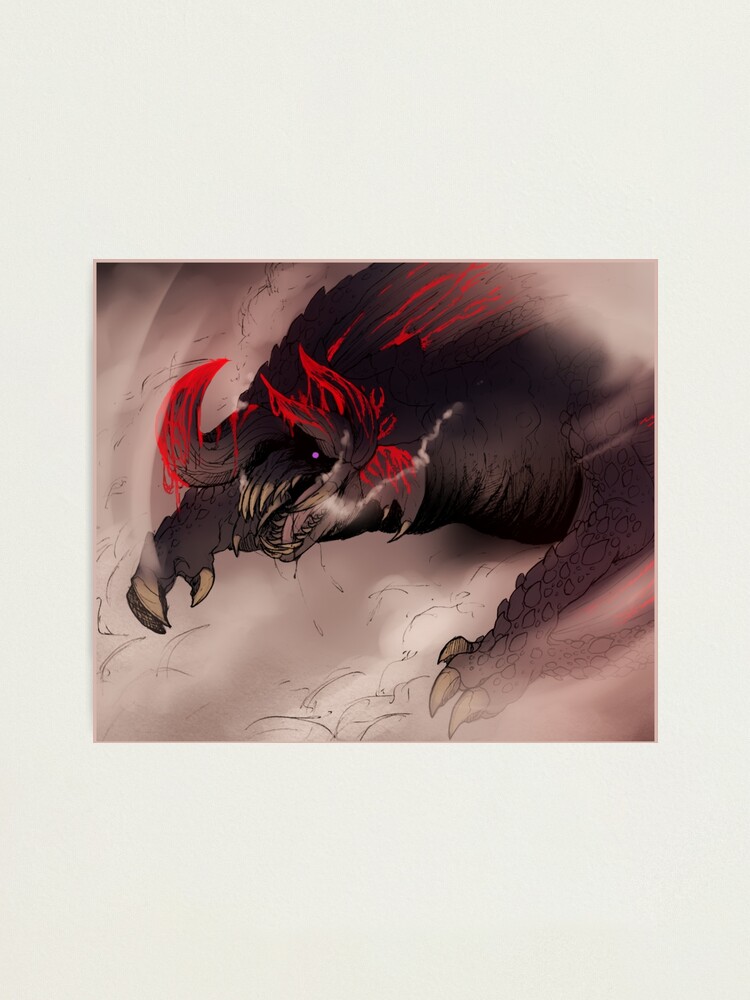 Bloodbath Diablos  Monster Hunter Art Board Print for Sale by