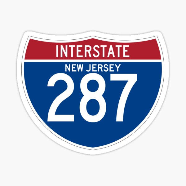 Item preview, US Interstate I-287 (NJ) | United States Highway Shield Sign designed and sold by Transit Traveller.
