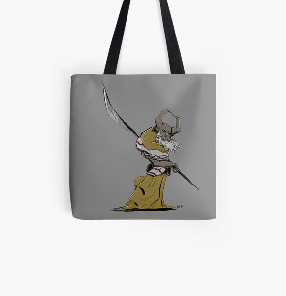 Horned Poleman All Over Print Tote Bag