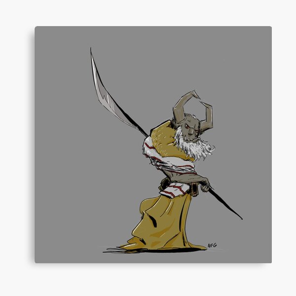 Horned Poleman Canvas Print