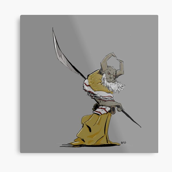 Horned Poleman Metal Print