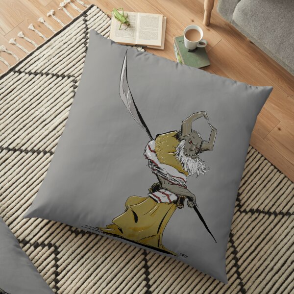Horned Poleman Floor Pillow