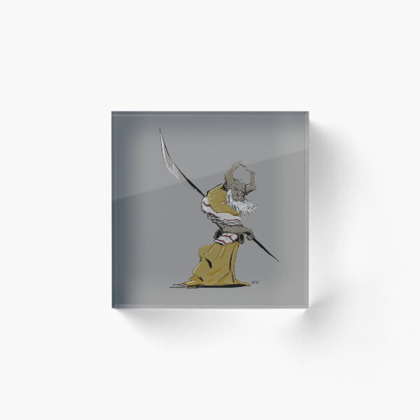 Horned Poleman Acrylic Block