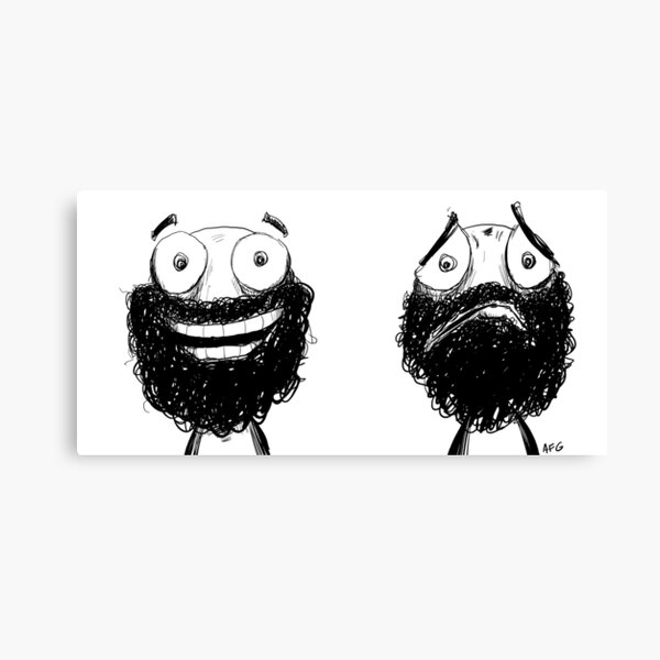 Happy and Sad Canvas Print