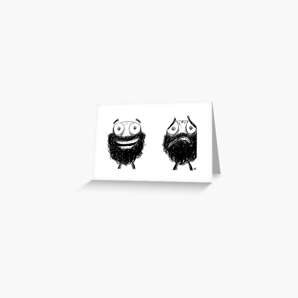 Happy and Sad Greeting Card