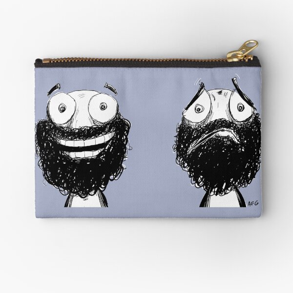 Happy and Sad Zipper Pouch