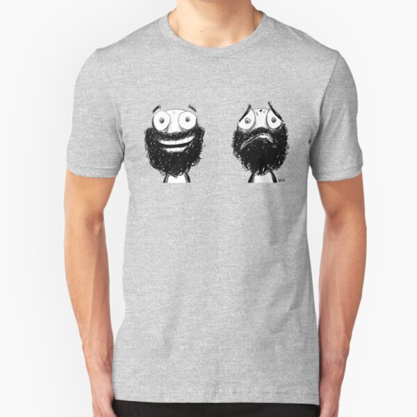 Happy and Sad Slim Fit T-Shirt