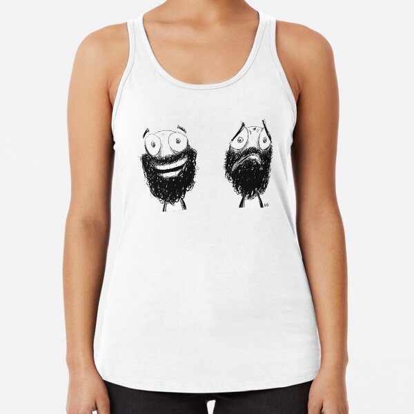 Happy and Sad Racerback Tank Top