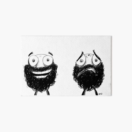 Happy and Sad Art Board Print